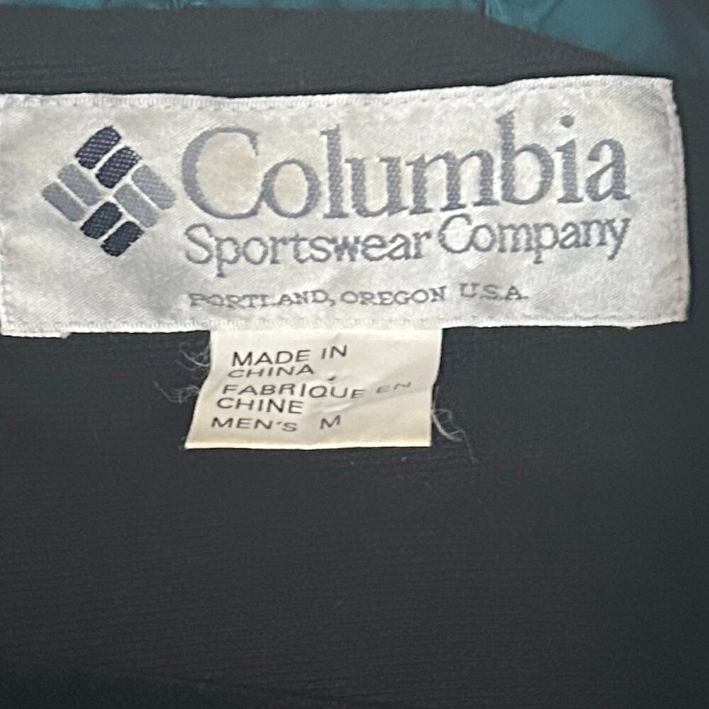 Columbia Men’s Turquoise One Piece Snowsuit Sz‎ M Fleece Lined Vintage Ski Suit - Picture 10 of 13